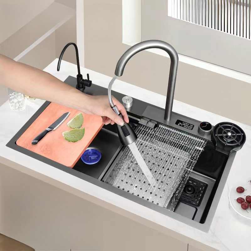 Handmade-Futuristic Sink with soap dispenser
